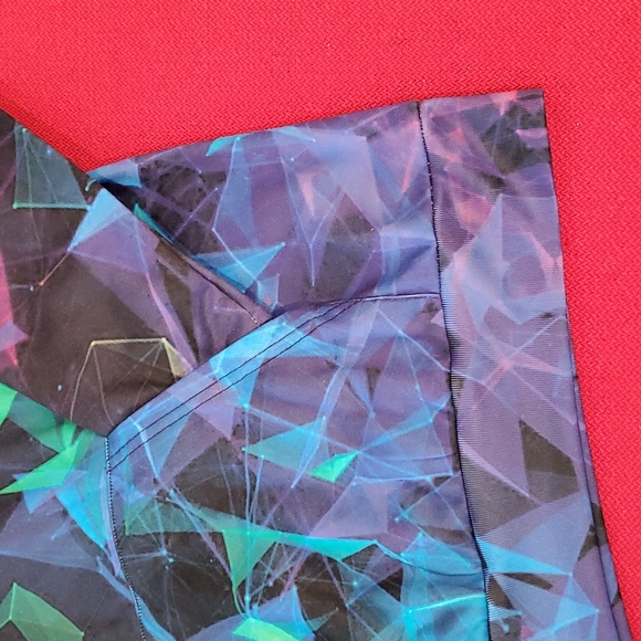 Multicolored prism geometric design hoodie Sm/Med outerspace Abstract Print - Picture 2 of 7